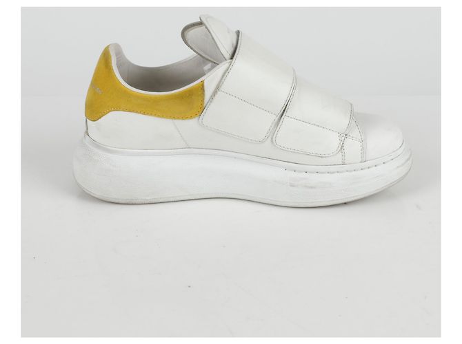 Alexander Mcqueen Sneakers Velcro Oversize Bianco - vista 5
