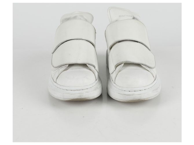 Alexander Mcqueen Sneakers Velcro Oversize Bianco - vista 6