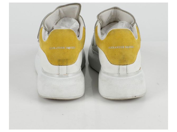 Alexander Mcqueen Sneakers Velcro Oversize Bianco - vista 8