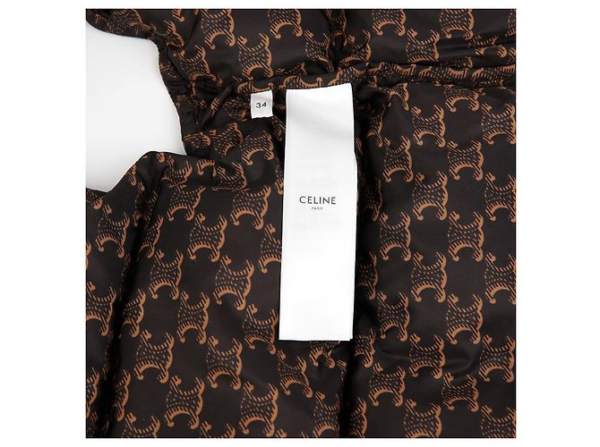 Céline Chaleco acolchado con monograma Tamaño Castaño - vista 10