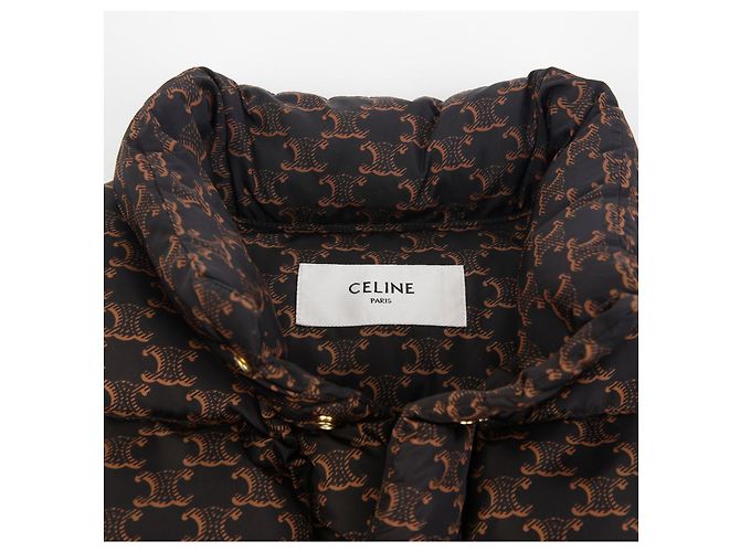 Céline Chaleco acolchado con monograma Tamaño Castaño - vista 4