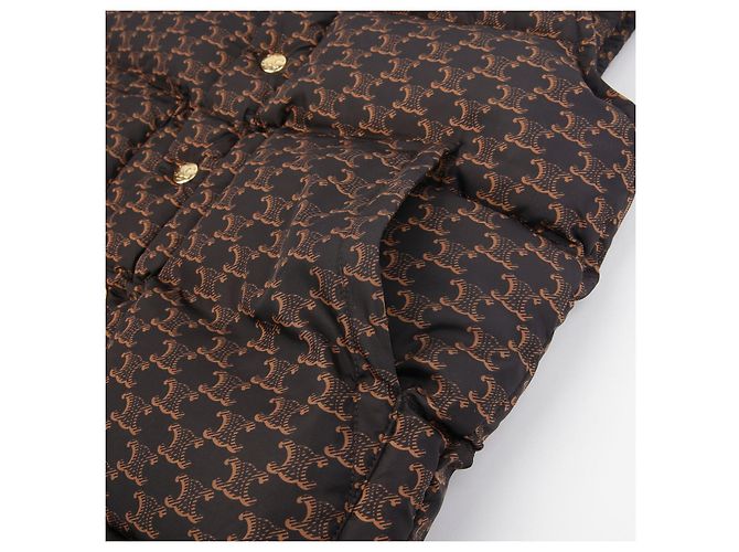 Céline Chaleco acolchado con monograma Tamaño Castaño - vista 6