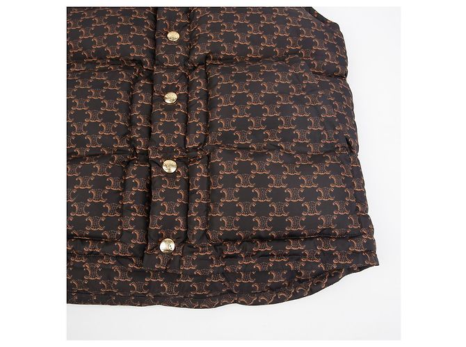 Céline Chaleco acolchado con monograma Tamaño Castaño - vista 7