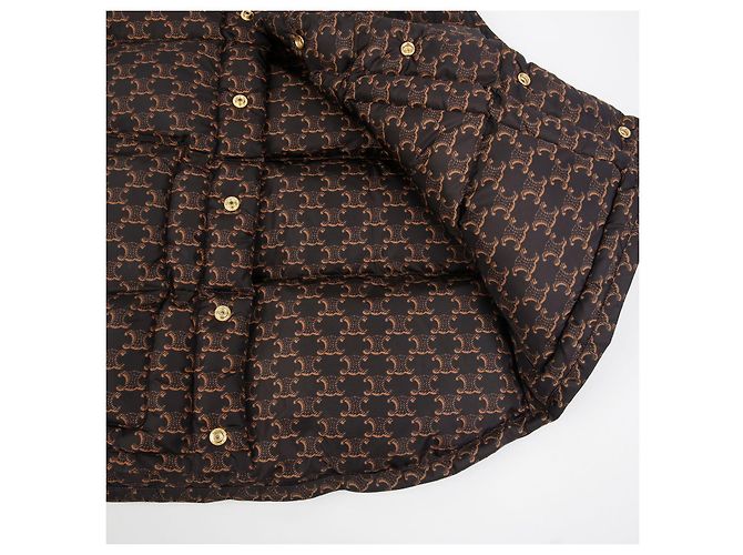 Céline Chaleco acolchado con monograma Tamaño Castaño - vista 8