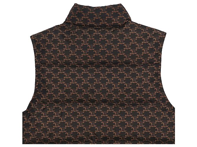 Céline Chaleco acolchado con monograma Tamaño Castaño - vista 9