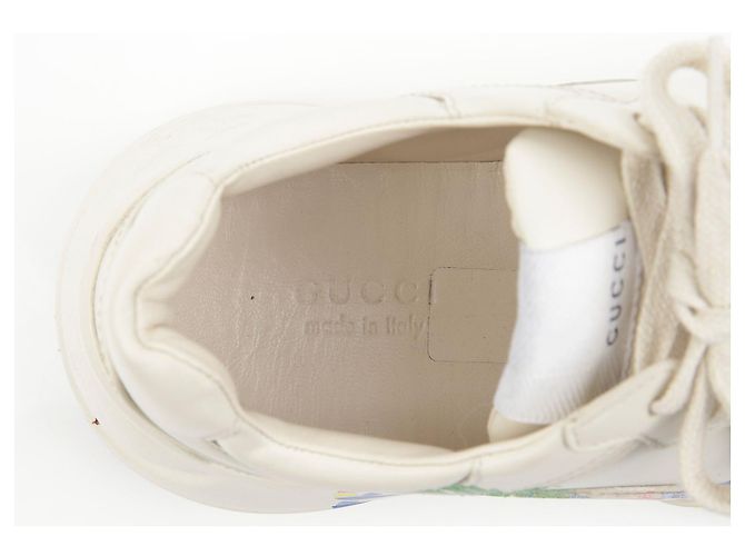 Gucci Sneakers Raiton Stampate Hawaii Bianco - vista 11