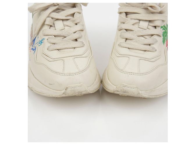 Gucci Sneakers Raiton Stampate Hawaii Bianco - vista 5