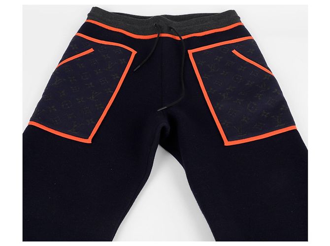 Louis Vuitton Jogginghosen mit lebhaftem Besatz Größe Blau - Ansicht 3