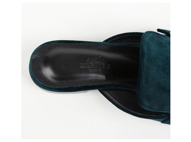 Hermès Taglia Beauty Mule Verde - vista 11