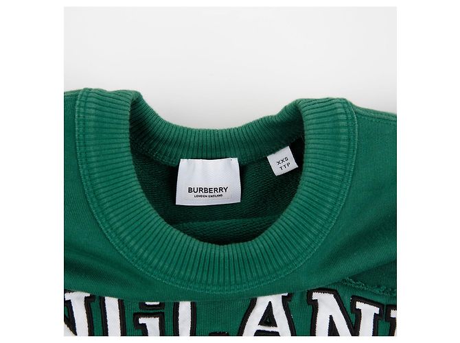Burberry Hochschul Grafik Sweatshirt XXS Grün - Ansicht 4