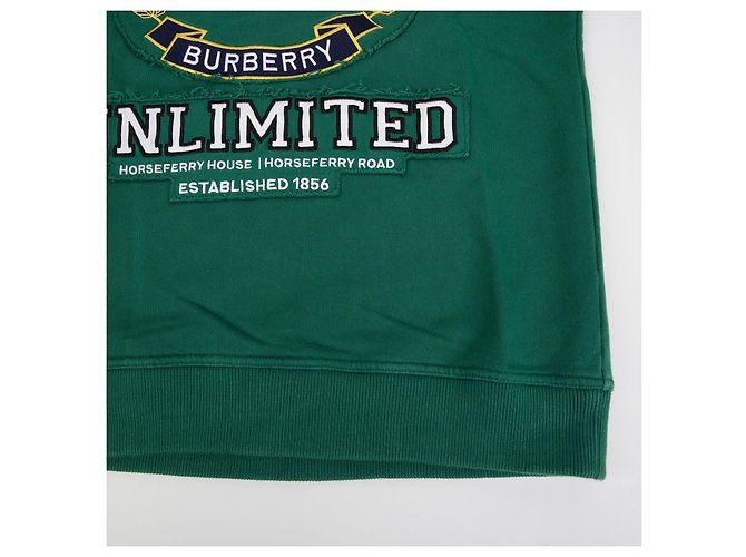 Burberry Hochschul Grafik Sweatshirt XXS Grün - Ansicht 9