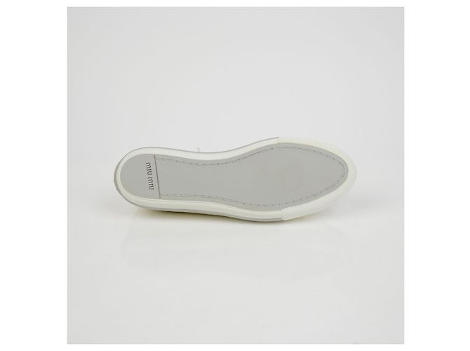 Miu Miu Nieten-Sneaker Größe Weiß - Ansicht 11