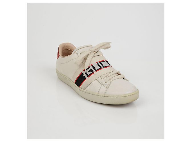 Gucci Sneakers Ace Banding Bianco - vista 2