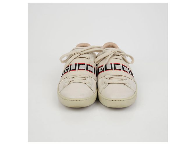 Gucci Sneakers Ace Banding Bianco - vista 4