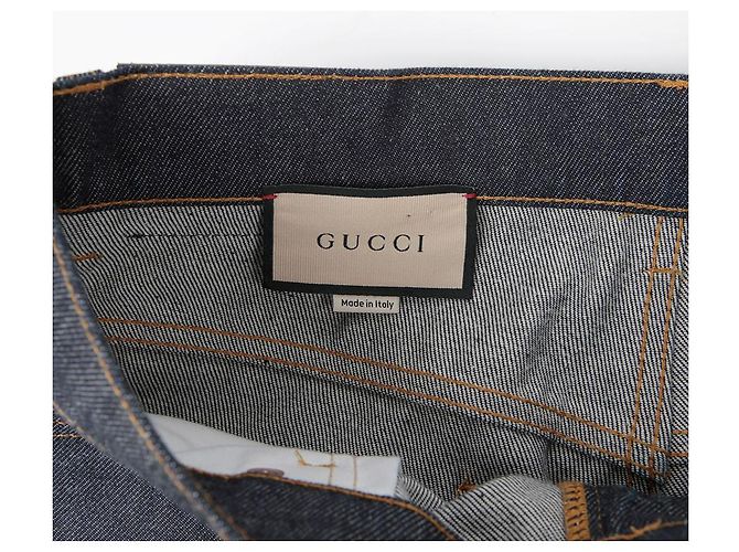 Gucci Jeans mit Umschlag Größe Blau - Ansicht 6