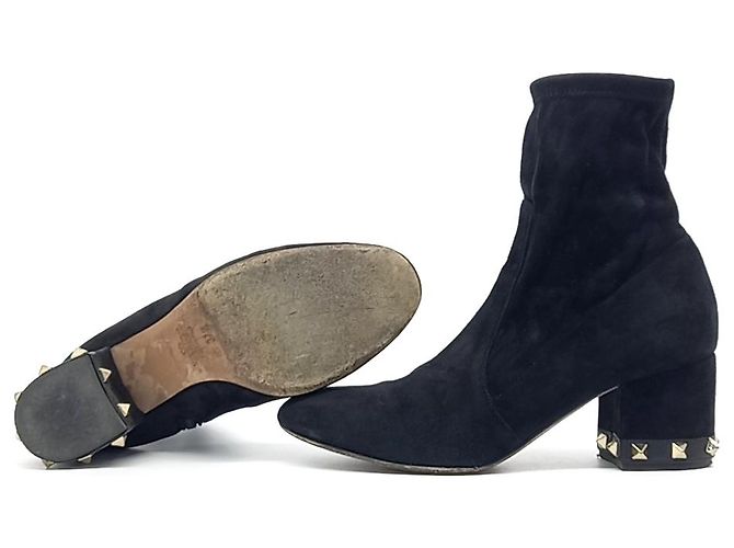 Botines de ante Valentino Negro - vista 4