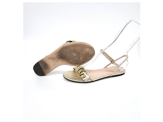 Gucci Marmont Sandalen Golden - Ansicht 4