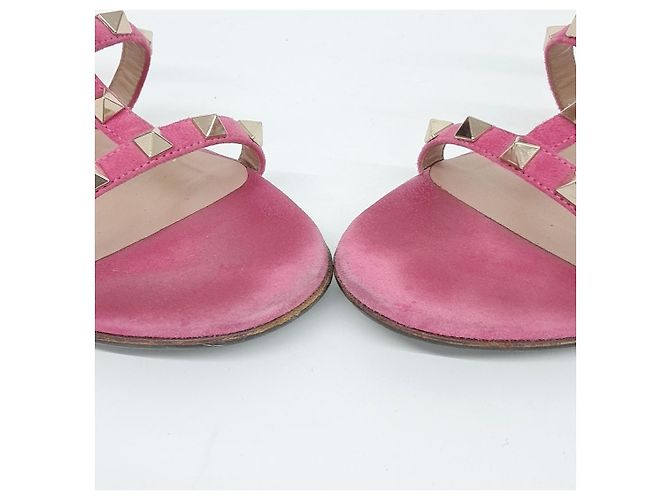Pantofole Valentino Rockstud Rosa - vista 2