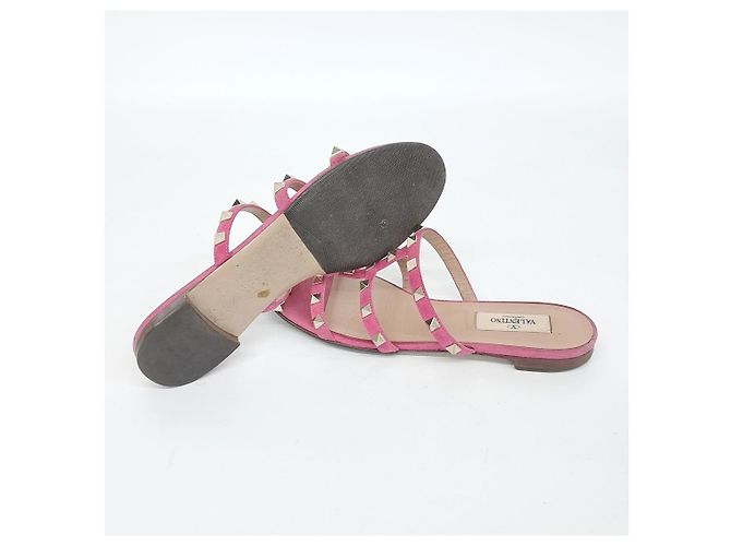 Pantofole Valentino Rockstud Rosa - vista 4