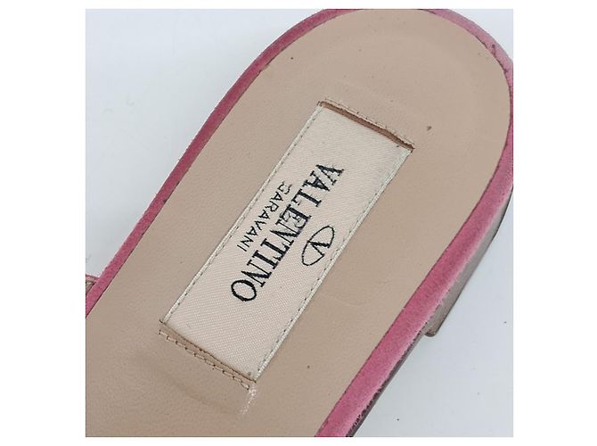 Pantofole Valentino Rockstud Rosa - vista 6