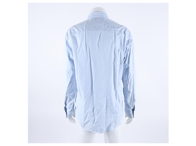 Camicia a Maniche Lunghe Burberry Blu - vista 3