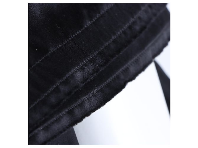 Vestido con ribete de seda Lanvin Negro - vista 4