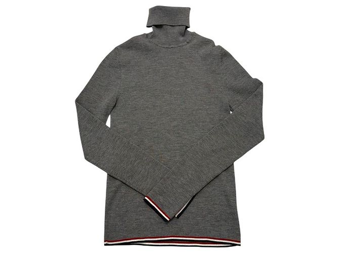 Thom Browne Größe Strickpullover mit Rollkragen aus Merinowolle für Damen Braun - Ansicht 2
