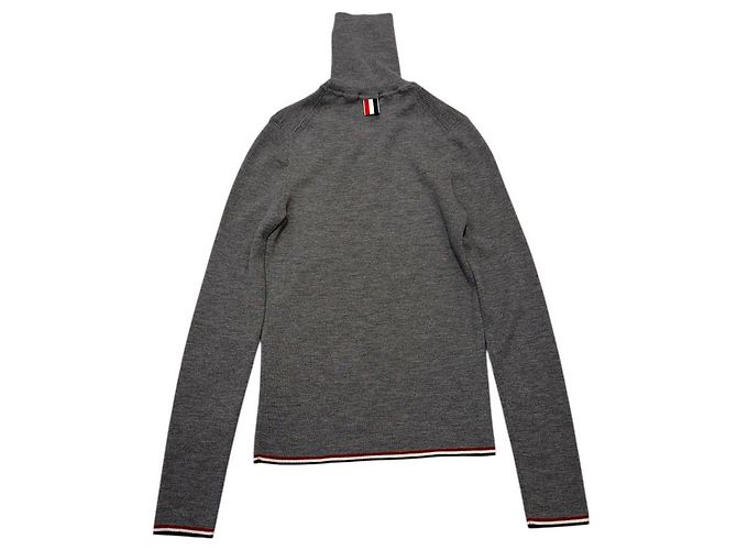 Thom Browne Größe Strickpullover mit Rollkragen aus Merinowolle für Damen Braun - Ansicht 4