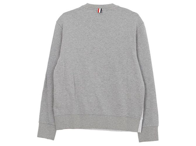 Thom Browne Zweifarbiger Asymmetrischer Sweatshirt Größe Braun - Ansicht 2