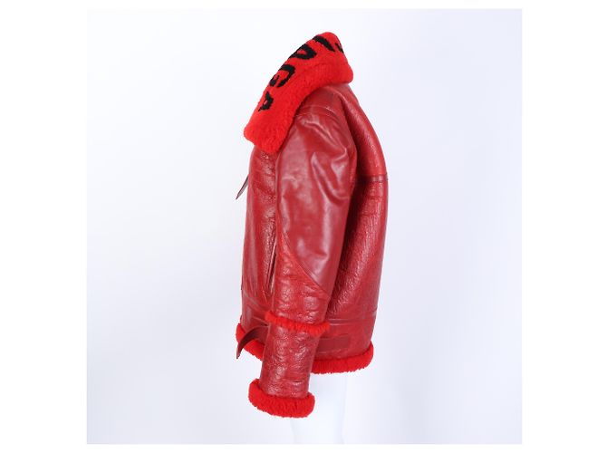 Balenciaga Lammfelljacke Rot - Ansicht 2