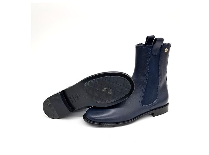 Stivaletti Chanel Blu - vista 4