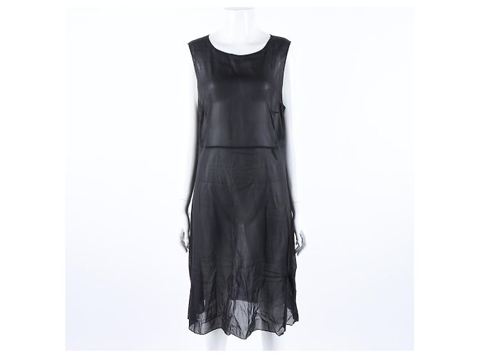 Abito in maglia leggera a maniche corte Chanel Nero - vista 5
