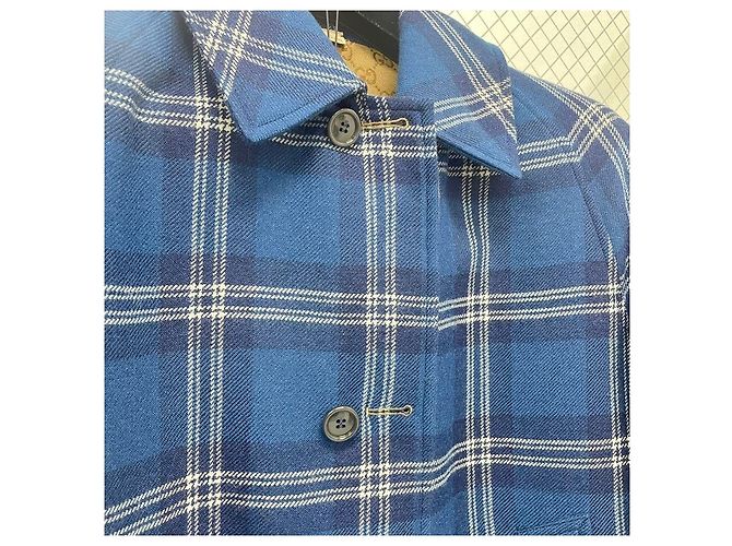 Gucci Wendbarer Karomantel Braun - Ansicht 5