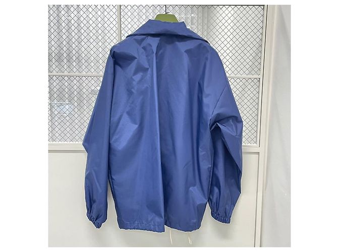 Gucci Felpa con cappuccio e zip Kai Blu - vista 8