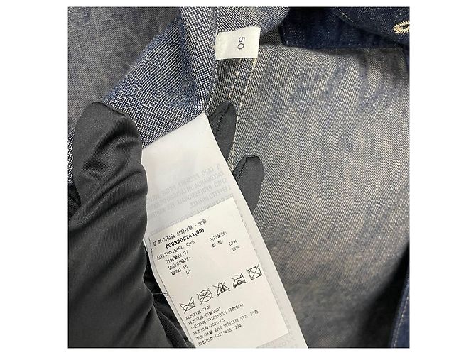 Gucci Stone Washed Denim Jacke Blau - Ansicht 7