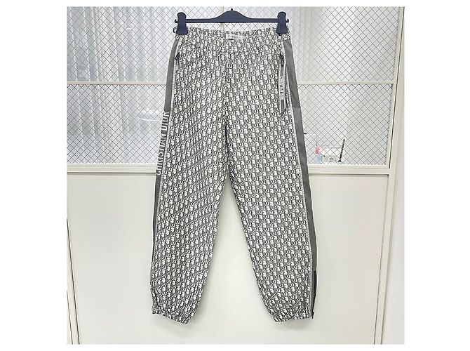 Dior Pantaloni con bande Oblique Marrone - vista 2