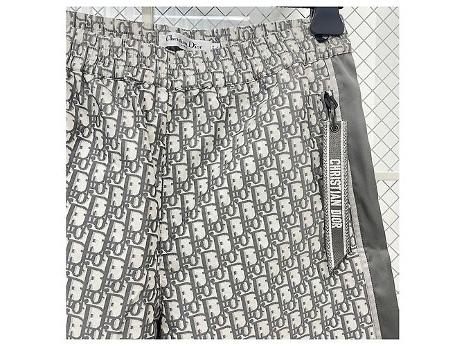 Dior Pantaloni con bande Oblique Marrone - vista 3
