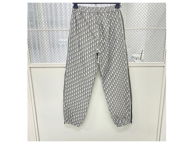 Dior Pantaloni con bande Oblique Marrone - vista 5
