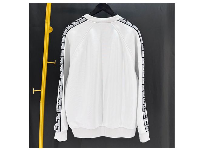 Fendi FF Logo Sweatshirt White - view 4