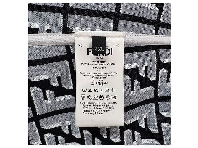 Fendi FF Logo Sweatshirt White - view 7