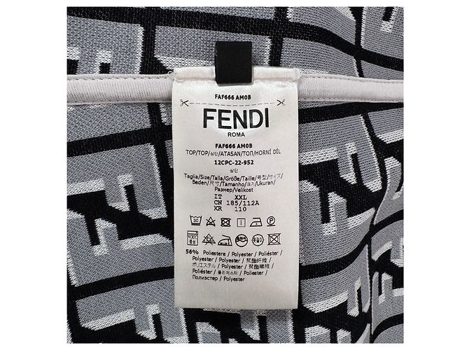 Fendi FF Logo Sweatshirt White - view 8