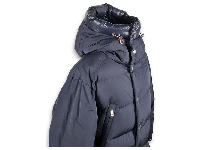 Giacca Lunga in Piuma Moncler Commerce per Uomo Blu - vista 2