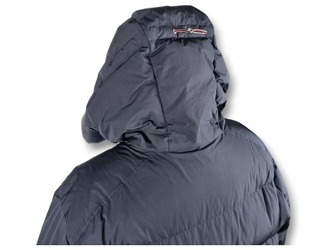 Giacca Lunga in Piuma Moncler Commerce per Uomo Blu - vista 4
