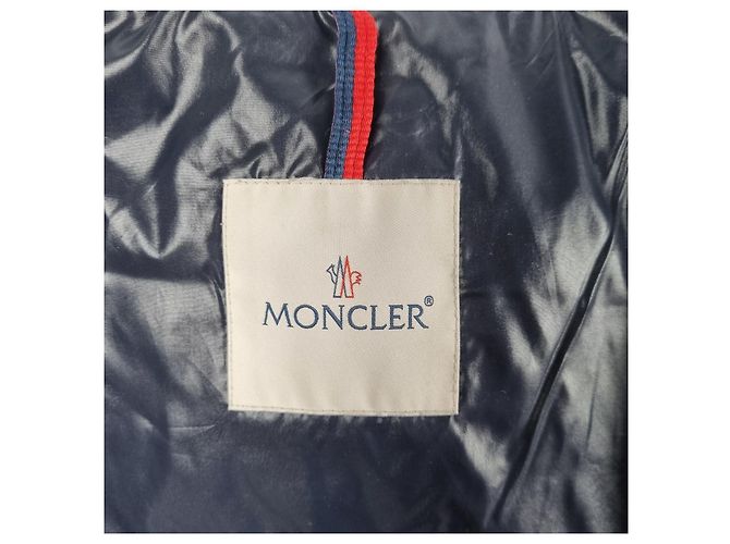 Giacca Lunga in Piuma Moncler Commerce per Uomo Blu - vista 6