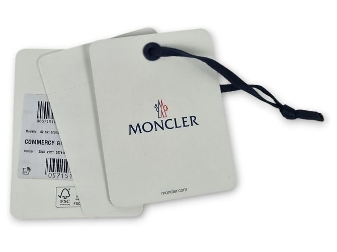 Giacca Lunga in Piuma Moncler Commerce per Uomo Blu - vista 9