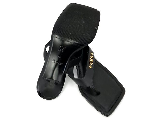 Louis Vuitton Sandalo Pantofola Nero - vista 10
