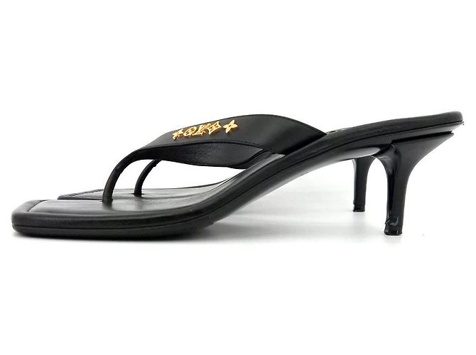 Louis Vuitton Sandalo Pantofola Nero - vista 2