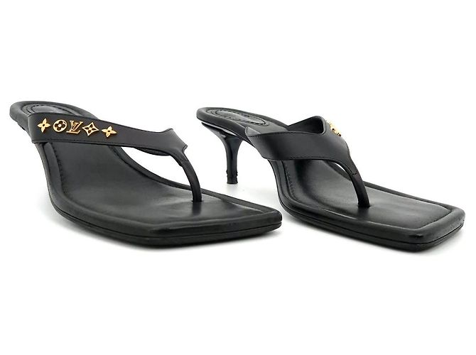 Louis Vuitton Sandalo Pantofola Nero - vista 5