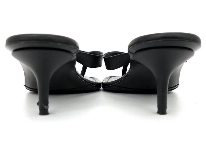 Louis Vuitton Sandalo Pantofola Nero - vista 6