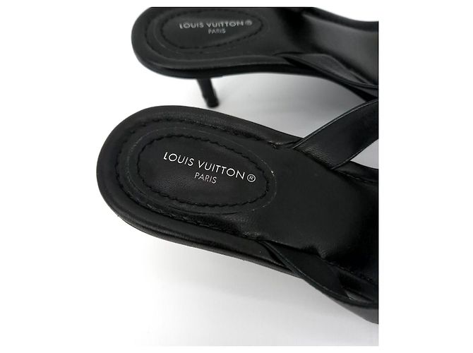 Louis Vuitton Sandalo Pantofola Nero - vista 8
